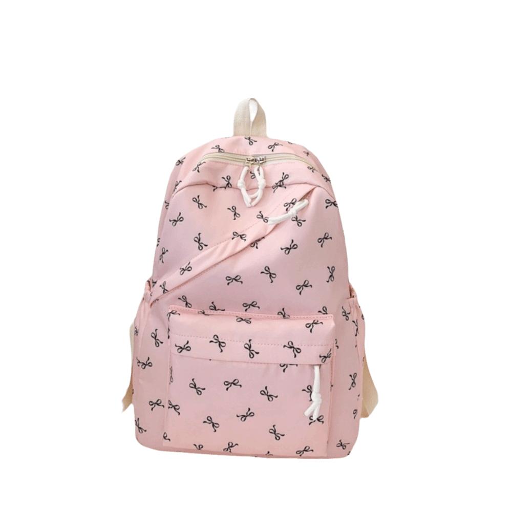 Lightweight Bow Backpack Adjustable Straps Teenagers Shoulder Bag Junior High School