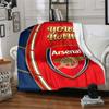 1pc Personalized Name A-Arsenal Blanket, Gift, for Men and Women, Soft Blanket, Good for Sofa Bed Couch Travel, Lightweight Flannel Blanket