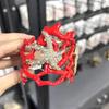 Mehrzweck-Armband mit unregelmäßiger Korallenfeder, stabiler Armreif aus Legierung, verstellbar, Modeschmuck-Accessoire für Frauen