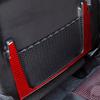 6Pc Carbon Fiber Seat Back Storage Panel Cover Trim For Grand Cherokee 12-21