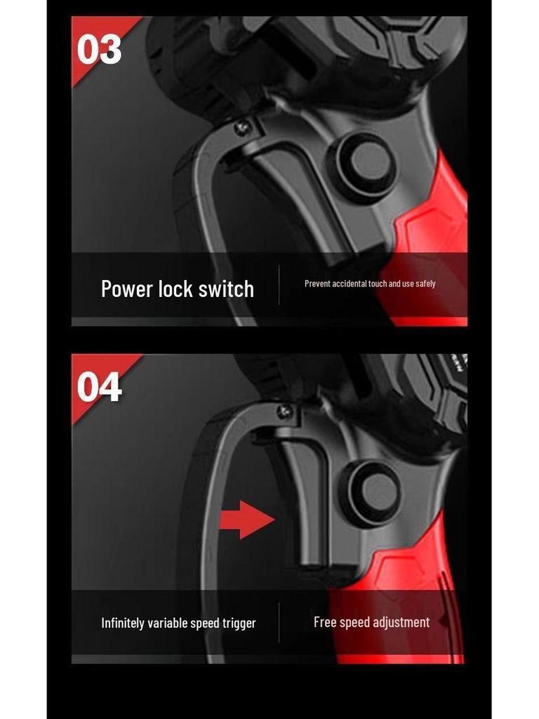 Portable Cordless Lithium Battery Chainsaw - Compact One-Handed Electric Pruning Saw for Household and Outdoor Use