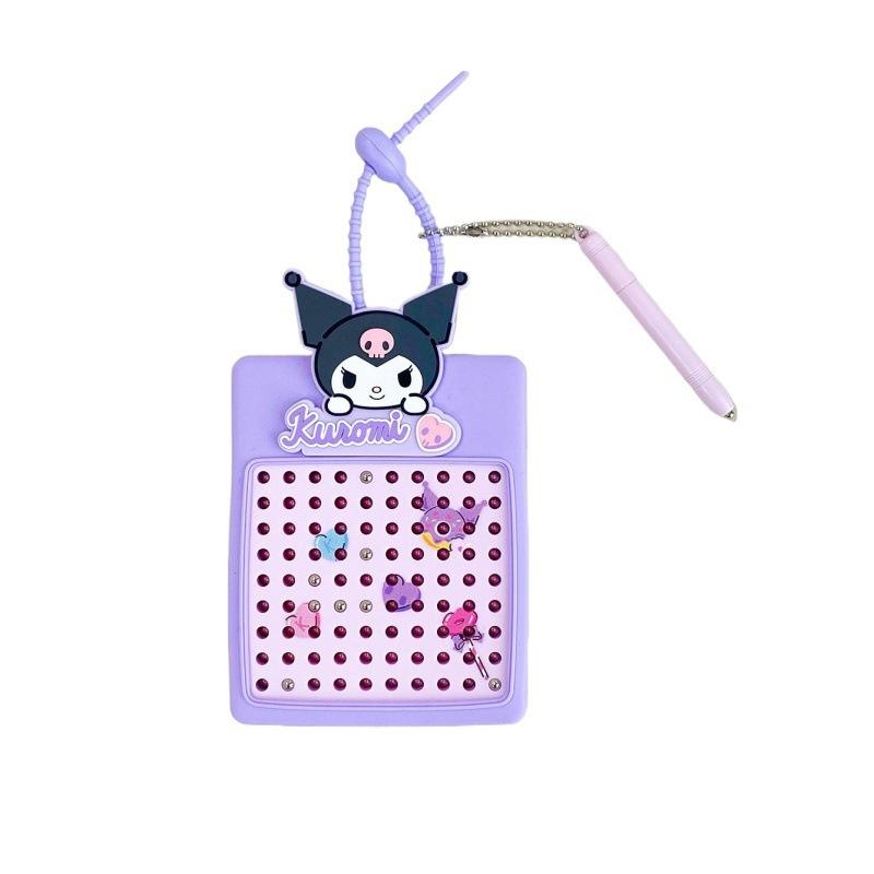 90 Billes Plateau à Dessin Magnétique Porte-clés Puzzle Jouet Anti-stress Pendentif Sac d'école Cadeau d'anniversaire