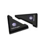 Valve Stems Caps Car Sticker For VW Volkswagen Jetta MK5 Golf 2/4Pcs Transparent/Black Car Door Corner Protective Sticker For Vo QQ6