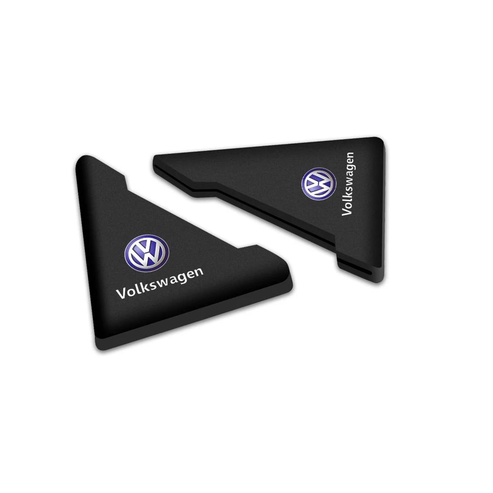 Valve Stems Caps Car Sticker For VW Volkswagen Jetta MK5 Golf 2/4Pcs Transparent/Black Car Door Corner Protective Sticker For Vo QQ6