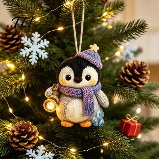 Small Animal Decoration Handmade Knitted Doll for Kids, Soft Crochet Forest Plush Toy, Adorable Keepsake Cute Hand Woven Stuffed Doll,