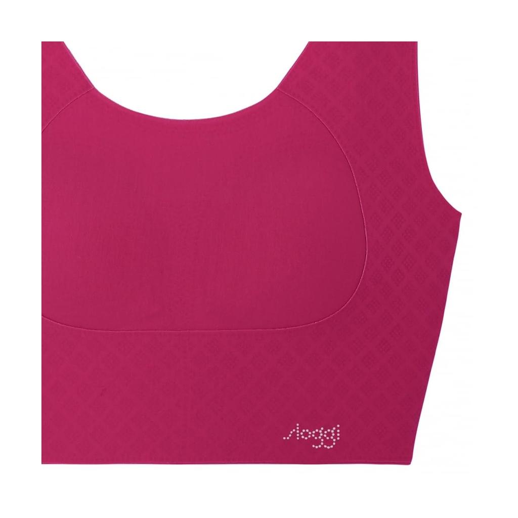 Triumph Sloggi 040 Zero Feel Night Plus 3684 LL Size Half-Top Bra, Wireless, Women's Underwear, Size, Sexy, Stylish, Cute, (Raspberry),