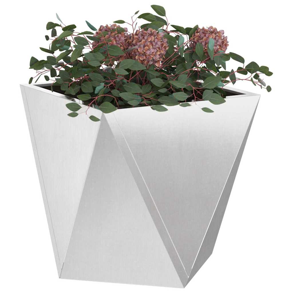 Plant Pot Silver 30 X 30 X 30 Cm Stainless Steel