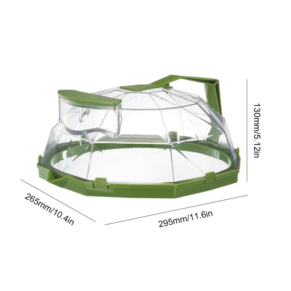 Mikrowellen-Spritzschutz mit Griff & Wasseraufbewahrungsbox Transparent Heizisolierabdeckung Mehrzweck-Küchenhelfer
