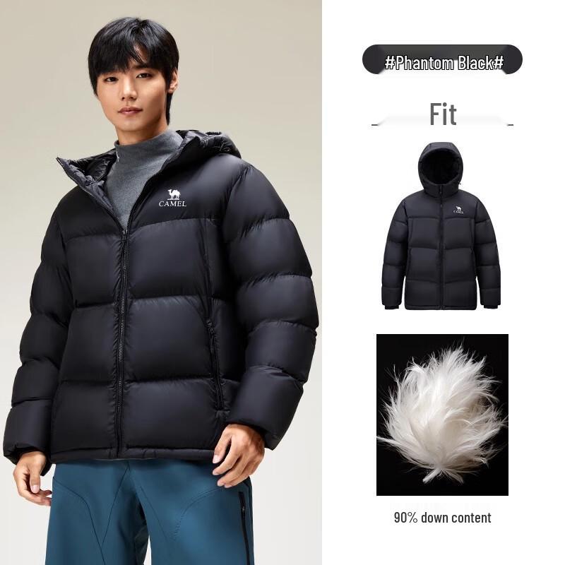 Camel 2025 Unisex Hooded Puffer Down Jacket