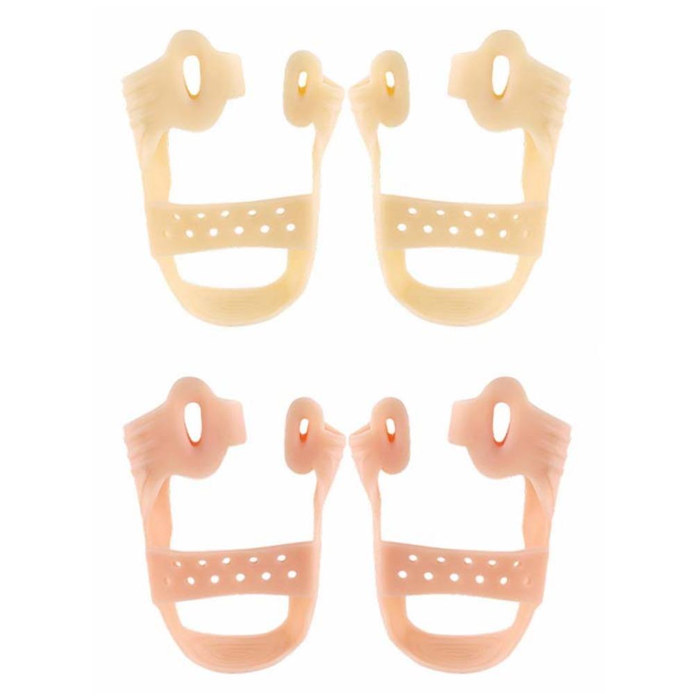

Reduce Pressure Toe Straightener Pads Exerciser Strap Toe Splint Separator Toe Splitter жёлтый/телесный