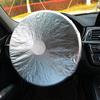 Car Steering Wheel Sun Block Silver Coated Cloth Sun Shade Cover Auto Steering Wheel Sheath Sunscreen Insulation Accessories NEW