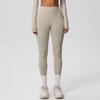 High-Waist Quick-Dry Double-Sided Brushed Yoga Pants for Running and Fitness Moisture-Wicking Athletic Tights