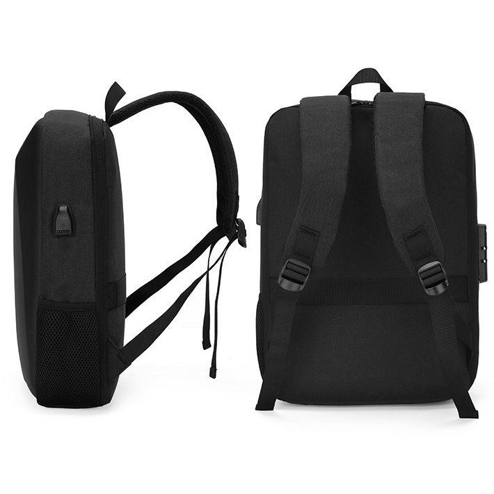 Cleveland Gray One Size Anti-Theft Business Backpack with Shell