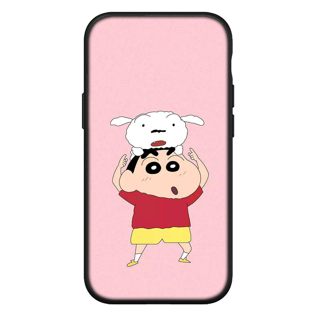 For iPhone 16 15 Xiaomi Redmi Note 14 13 12 11 Pro Max X 8 9 16e Samsung Galaxy S25 S24 S23 Moto OPPO Huawei Cute Crayon Shin Chan Shinchan Phone Case