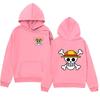 Mens Oversized Hoodie With Anime One Piece Print Casual Streetwear Loose Fit Cotton Sweatshirt Winter