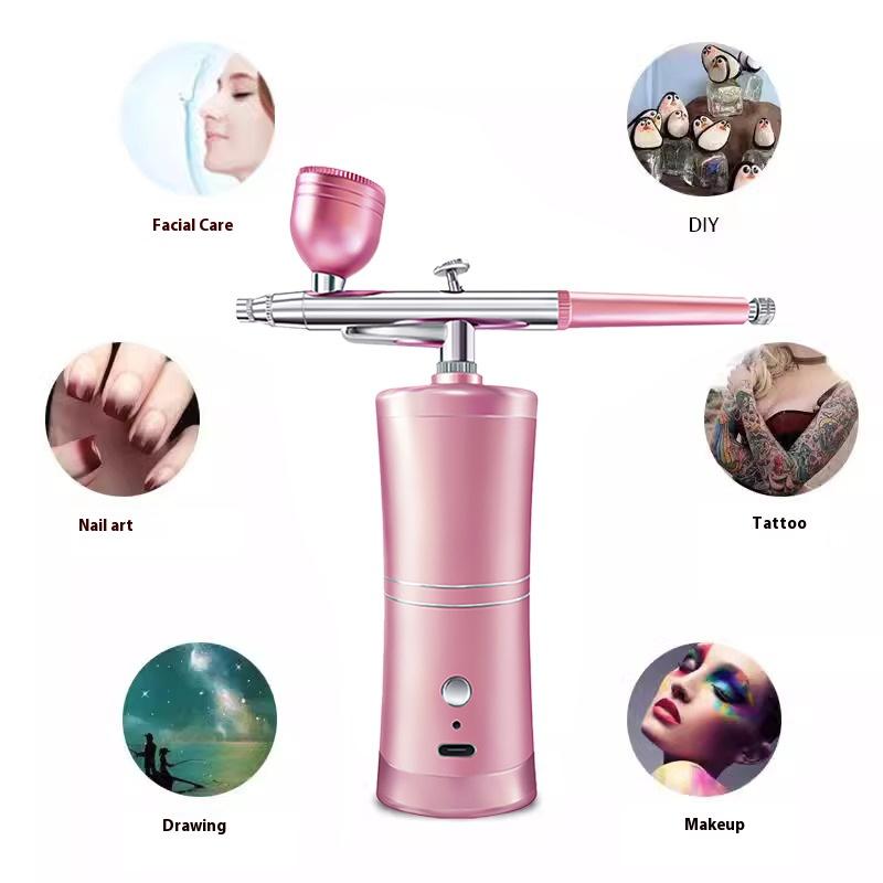 Electric Spray Gun and Airbrush Kit for Model Painting, Acrylic Paint, Figure Coloring, Nail Art Spraying