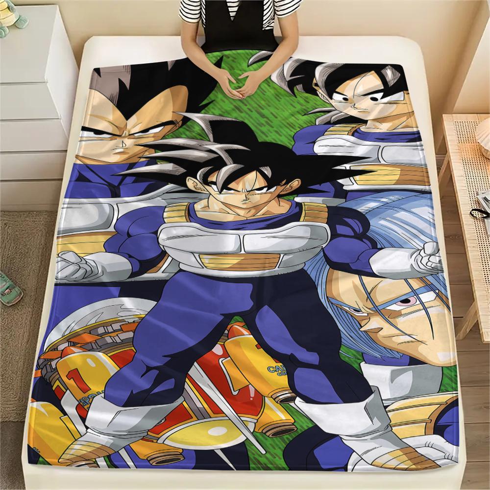 Dragon Ball characters Print Flannel Blanket,High quality Comfortable for All Seasons,Home Decor,Warmth and Comfort,Perfect for Christmas Gifts