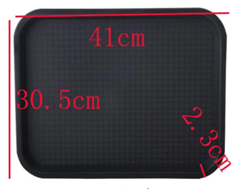 ABS anti slip plastic tray brown red green yellow color plastic plate fruit tray restaurant snake bar tea cake bread food dish