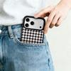 EYCASE Grid Series for iPhone 17 Pro Max Magnetic Case Black Edge TPU + Acrylic Cover Compatible with MagSafe