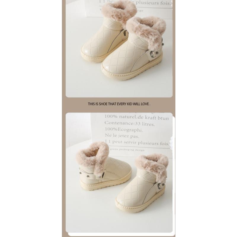 Маленькие детские зимние сапоги из меха для детей среднего возраста — фото 9