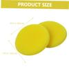 Healifty 24pcs Car Wash Sponge Yellow Sponge Pad Car Wash Tool Car Polishing Sponge