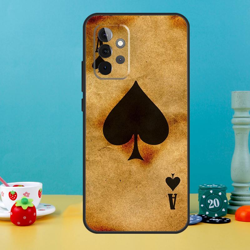 Ace of Spades Case For Samsung Galaxy A35 A26 A16 A05 A55 A15 A32 A12 A22 A52 A54 A34 A14 A56 A36 A13 A53