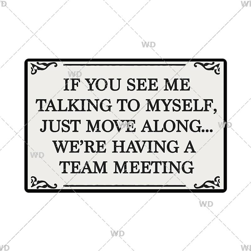 Funny Tin Sign Toilet Home Office Bar Cubicle Decor 11.8" X 7.8" Humorous Metal Vintage Plaque Retro Plate For Wall Art Decor