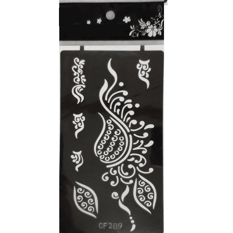 Pet Hollow Tattoo Template Middle East Indian Tattoo Sticker Body Painting Template Sticker Inkjet Painting