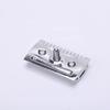 "The FLIPSIDE by YAQI" A Dual Comb Dual Aggression Level Mens Razor Head In Chrome