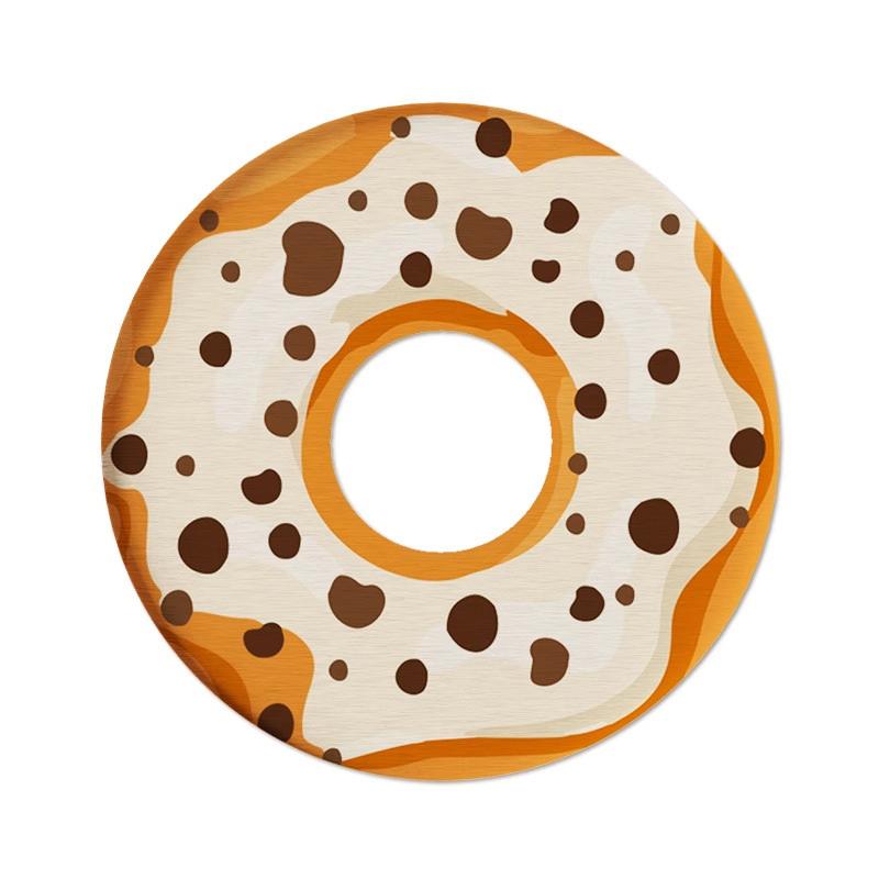 Kawaii Donut-Shaped Diatomite Coaster - Absorbent Cup Mat for Office Desk, Heat Resistant Table Protector for Mugs & Glasses