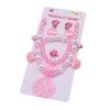 Kinderhalsketten-Accessoires, Muschel Barbie-Rosa Niedlicher Mädchenschmuck, Imitationsperlen-Armband Halskette