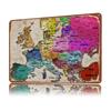 Carte Linguistique DEurope Personalized D Textured Metal Poster Wall Art Vintage Tin Signs for Room Decor Article Decoration
