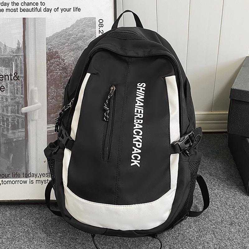 School Bag for Children, Elementary School Students, Girls, Junior High School Students, Large-capacity Contrasting Color Backpack