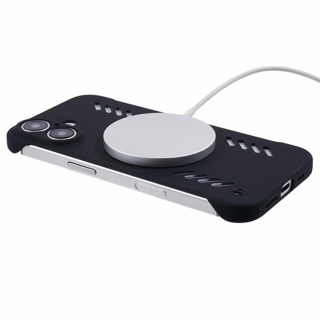 For iPhone 16 Plus Case Hard PC Frameless Heat Dissipation Phone Cover