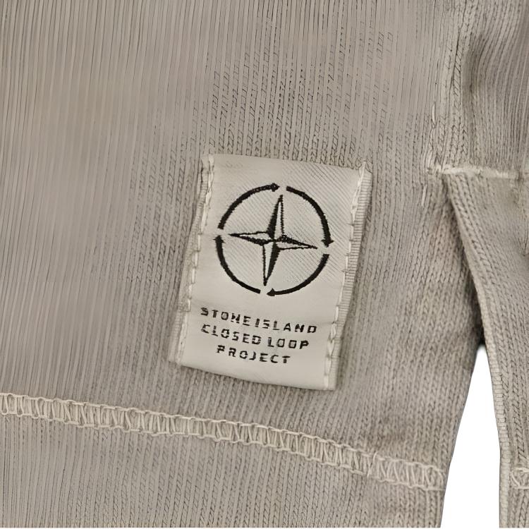 STONE ISLAND Pánské tričko s krátkým rukávem, kulatým výstřihem, volného střihu, s potiskem písmen, Khaki 8015209T2-V0064