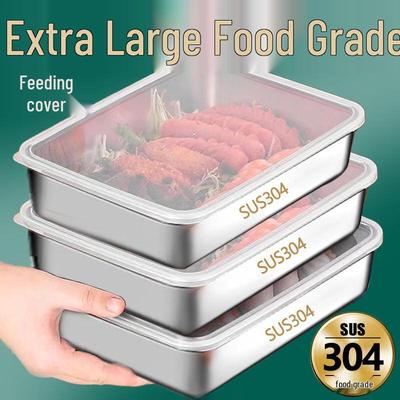 Oeny Multipurpose Square Storage & Roasting Pans with Lids
