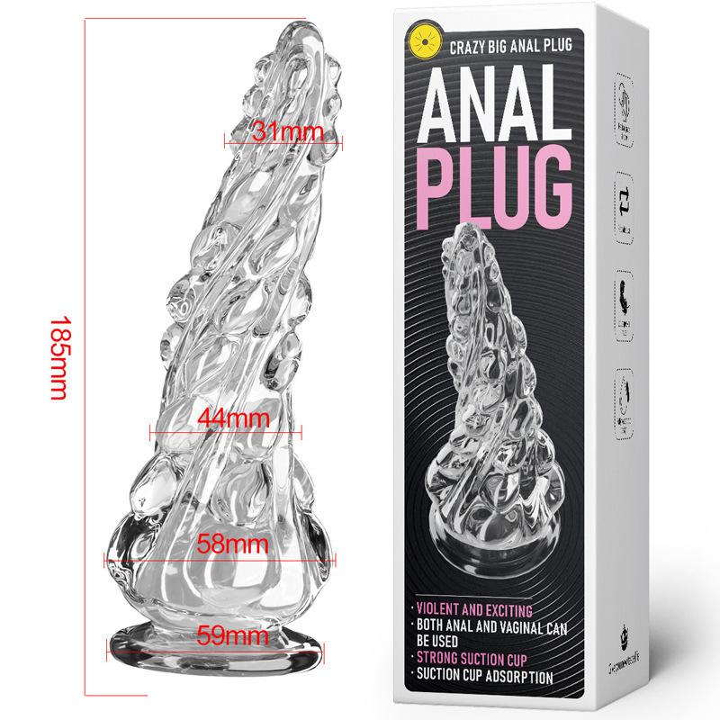 Flower Explosion Suction Cup Anal Plug for Men and Women with SM Backyard Masturbation Device Deformed Anal Plug Adult Sex Toys