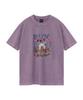 WILDROCK Flower Garden Puppy Pigment Oversized Short Sleeve T-Shirt (Cropped) (Type A)
