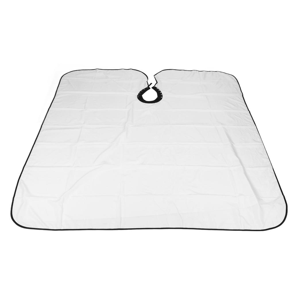 Frisørforkle Vanntett Justerbart Barberkappe Omslag for Hårklipp Salong Frisør Hvit