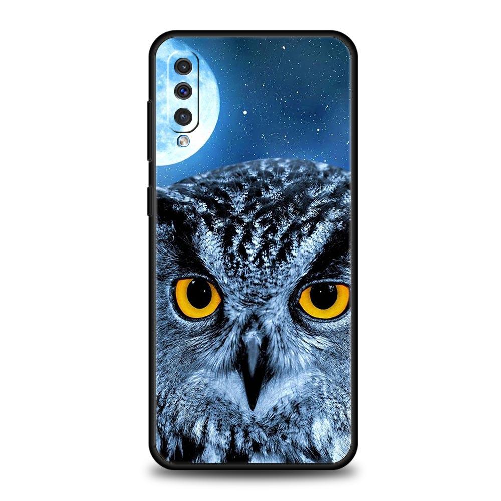Cartoon Gifts Lovely Owl Case For Samsung A56 A36 A26 A16 A14 A12 A22 A32 5G A34 A42 A52 A54 A50 A70 A72 A40 A20E A04S A06 Cover