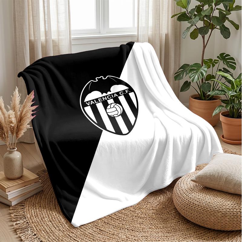 Valencia FC Soft Flannel Fleece Blanket Lightweight Cozy Warm Throw Blanket For Sofa Bed Home Decor