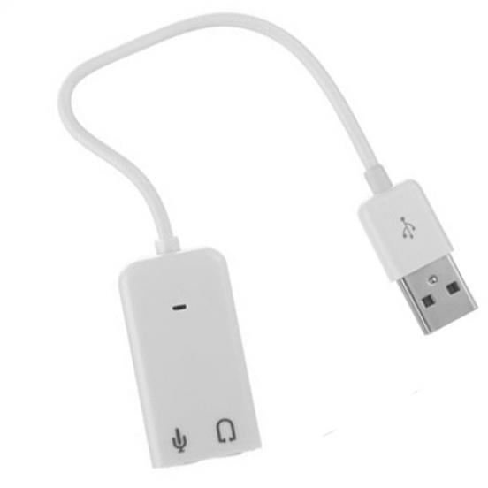 Externí adaptér USB 2.0 3D Virtual 7.1 Channel Audio Sound Card pro stolní PC