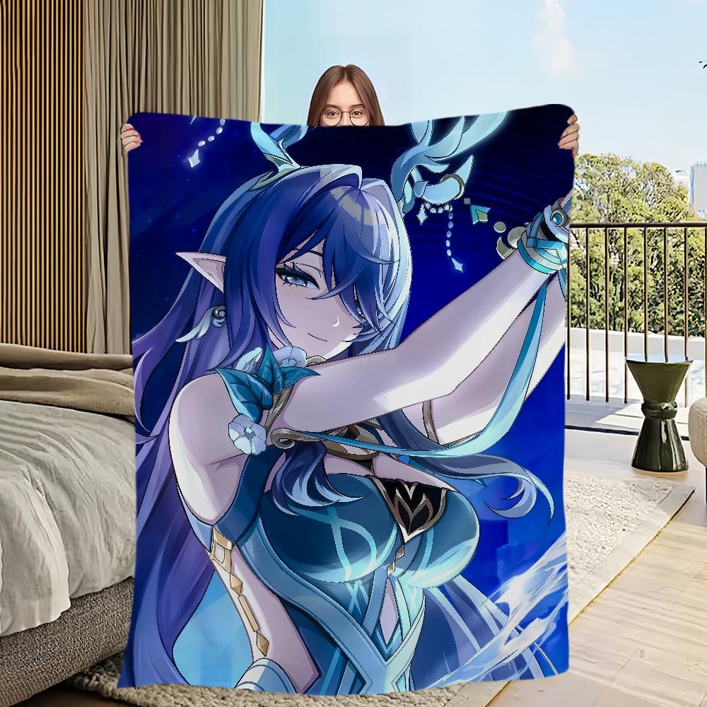 Game New characters Genshin Impact Lauma Flannel warm soft plush blanket sofa living room hogar office bedroom travel gift home
