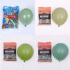 5/10/12/18 Zoll Retro Grüne Geburtstagsballons Salbeigrün Olivgrün Avocado Grün Latexballon für Hochzeit Babyparty Party Dekoration