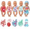 Costume da Bagno Carino per Bambola Americana da 18 Pollici Costume da Bagno per Bambola con Stampa Cuore Dolce Vestiti per Bambola Neonato da 43 Cm Regalo per Bambini