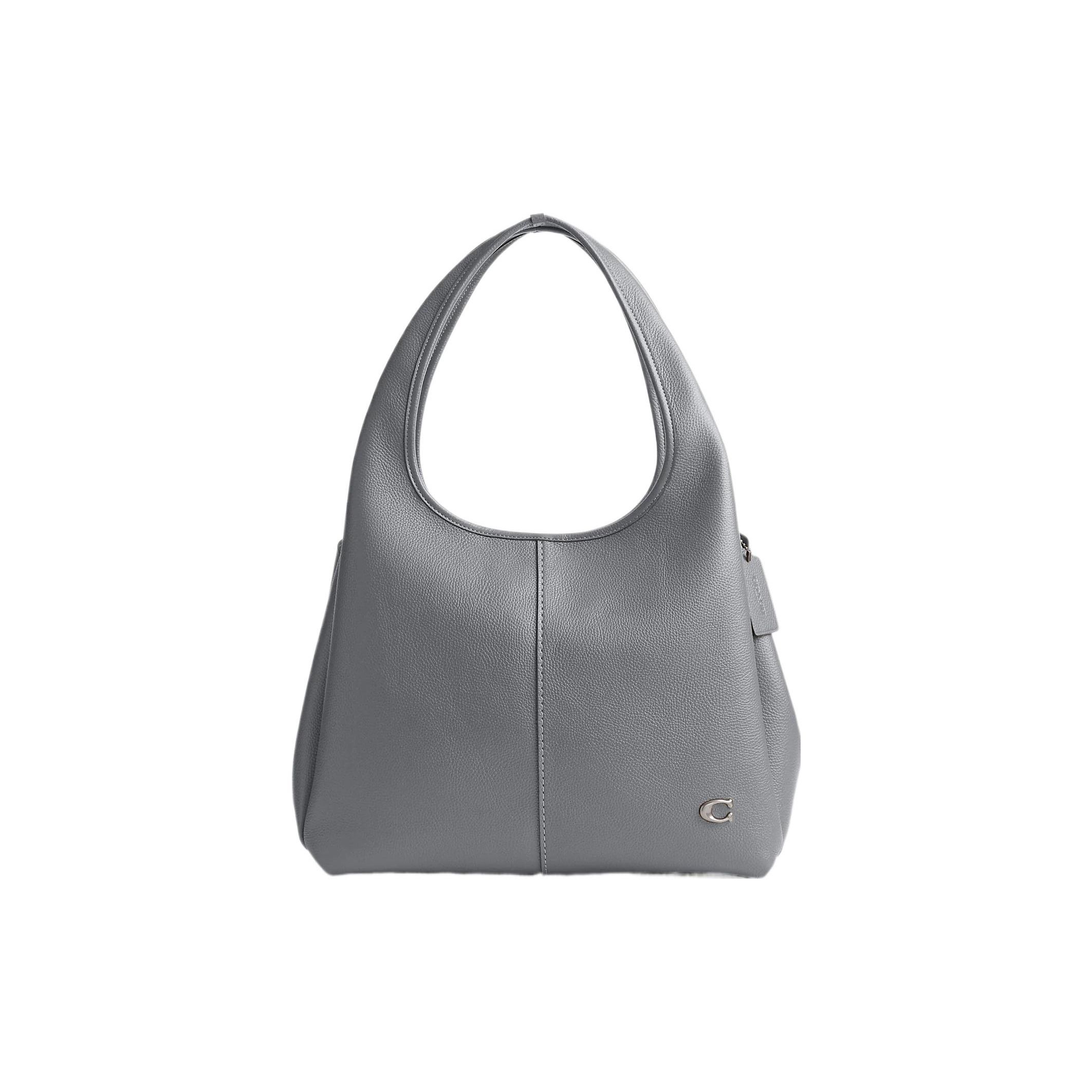 

Coach Lana 34 Solid Color Silver Logo Pattern Zipper Compartment Quilted Hardware Polished Pebble Leather Tote Bag Large Women tote bag CM544-LHN19 Basic Set (Bag+Dust Bag)