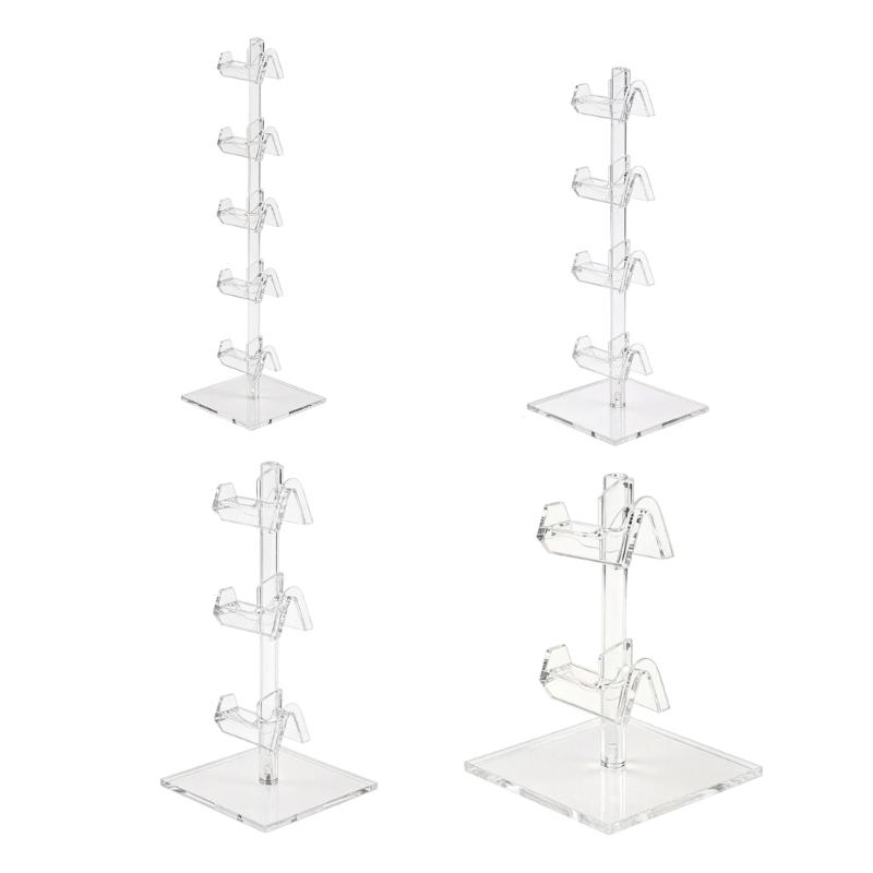 Unique Multilevel Acrylic Eyewear Stand Retail Store Accessories Rack Easy Assemble Acrylic Shelf For Fashionable Glasses Presentation