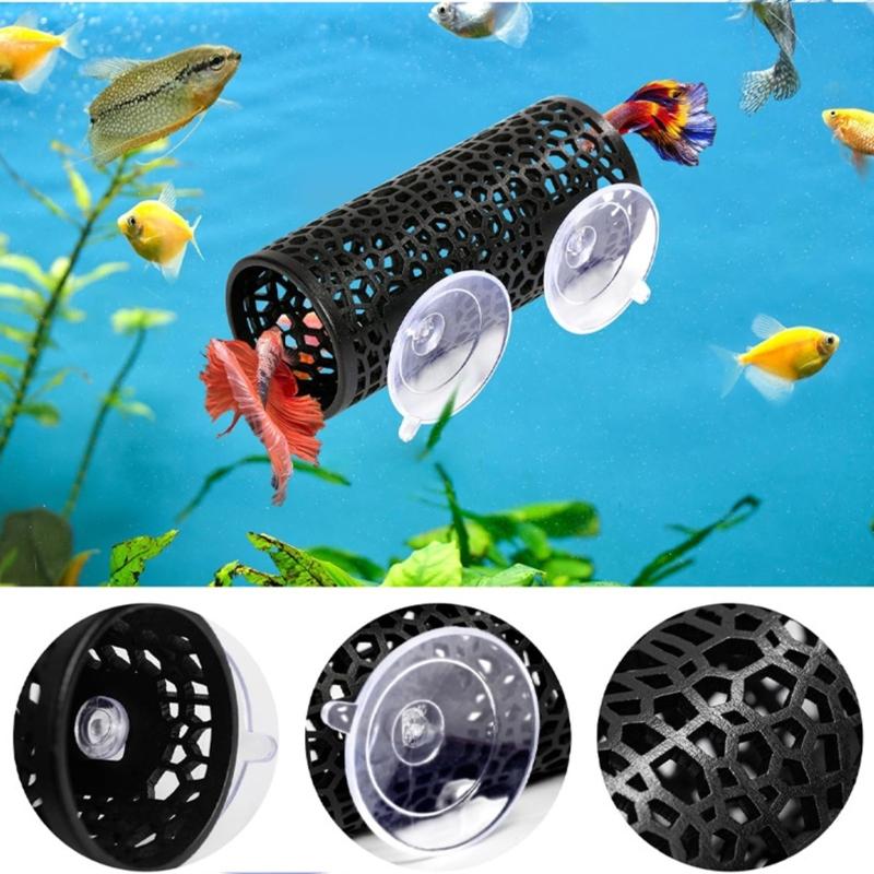 Bettas Fish Tanks Decorations Bettas Tunnel Swim Tube Soft Edged Bettas Hammock Bed for Small Aquatic Pet