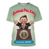 Camisetas Gráficas de Cubo de Basura de Dibujos Animados para Niños Estampado 3D Camisetas de Anime para Niños Moda Hombres Mujeres Manga Corta Cuello Redondo Camiseta Harajuku Y2k Top
