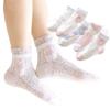 Girls' Summer Breathable Pure Cotton Mesh Socks - Lightweight & Short for Children